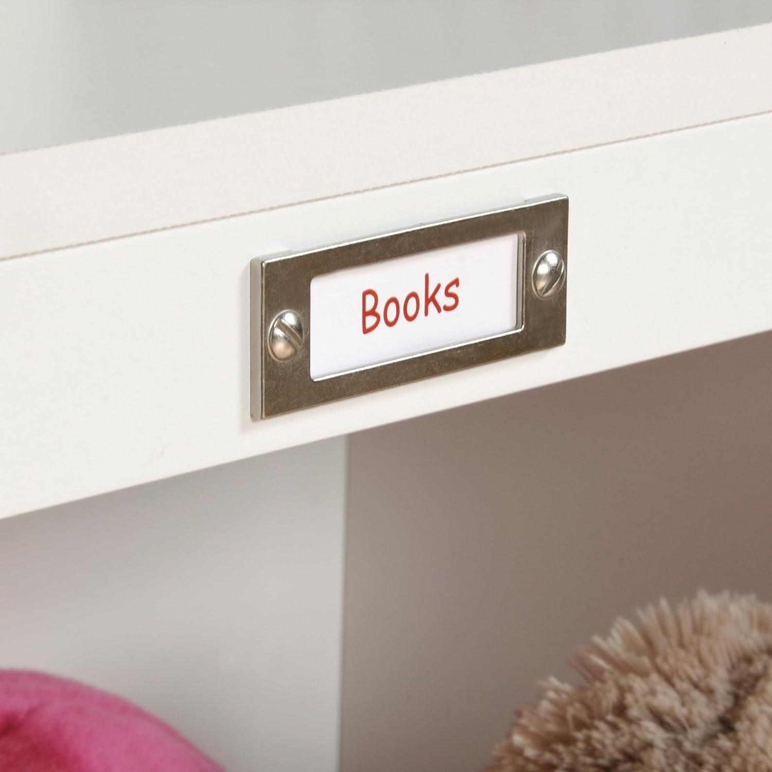 Sauder Twin Pogo Bookcase/Footboard Soft White Finish: 4-Shelf Laminate, Metal Hardware, for All Ages