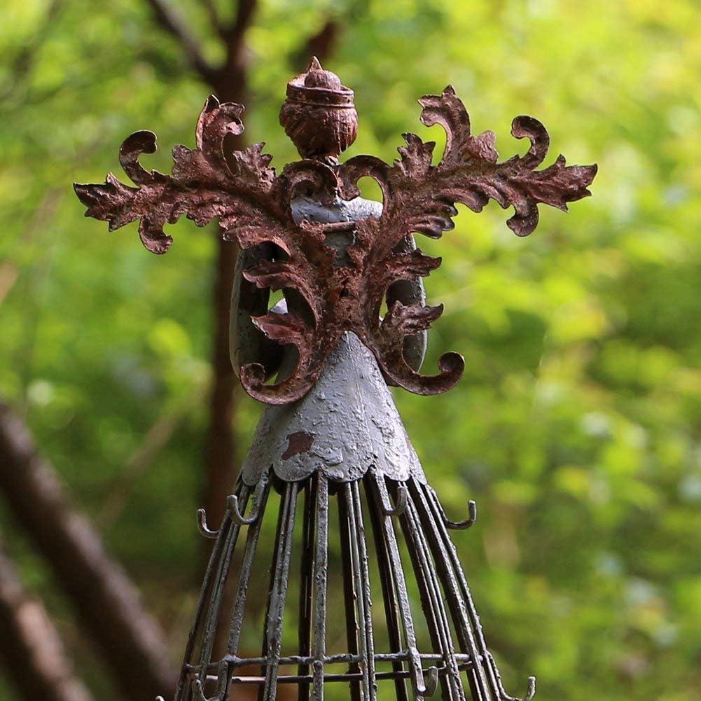 Morning View Metal Praying Angel Garden Statue Decor for Yard Art Outdoor Standing Large Angel Decorations Antique Patio Patio Lawn Holiday Christmas 18 Inches Tall