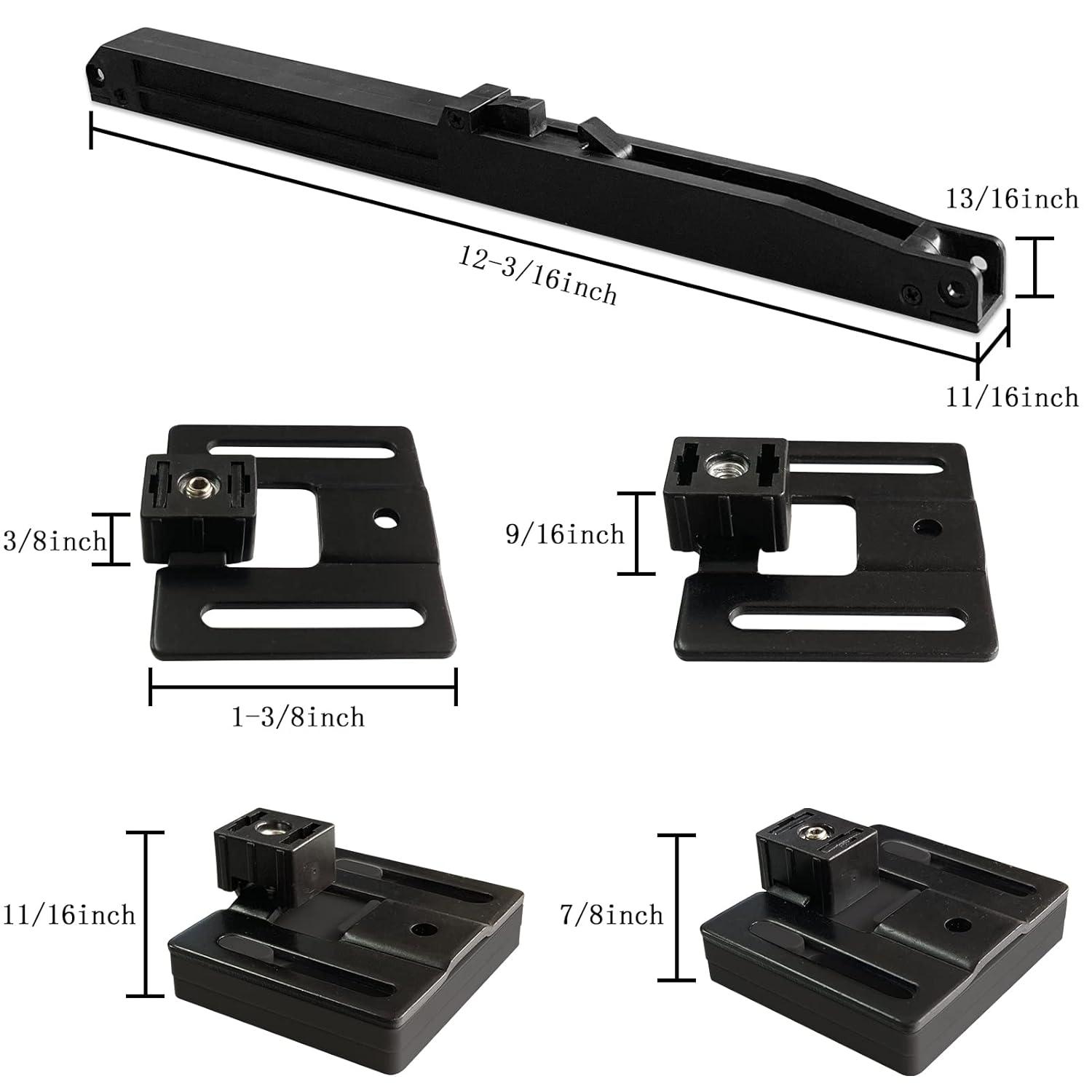 2PCS Soft Close barn Door Hardware kit Barn Door Soft Close Mechanism Spring Buffer Damper Hole-Free Version Fit for Door Weight 60-176 Pounds Adjustable Door Stoppers 2022NEWEST (Use for 20-40)