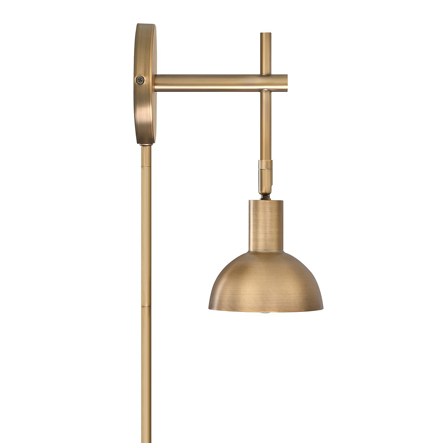 1 - Light Dimmable Plug-in Armed Sconce