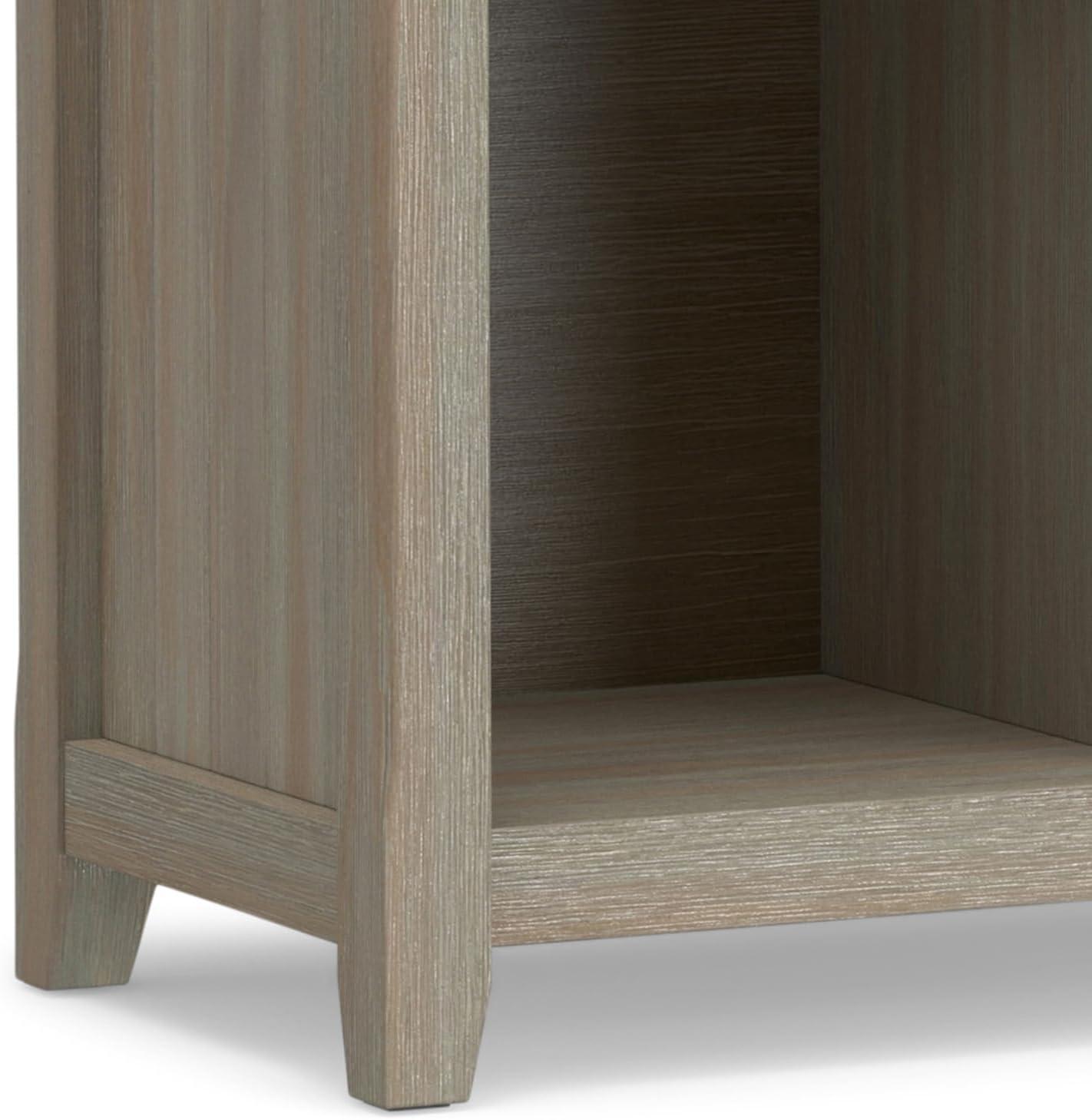 Simpli Home Acadian 57"W Solid Wood Storage Console Table