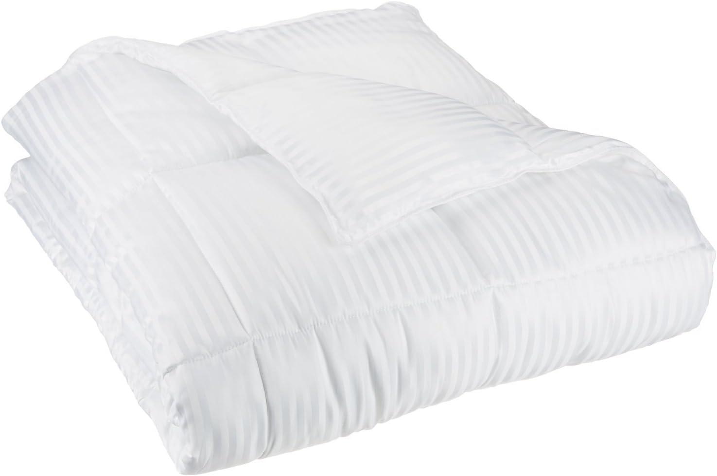 Superior Striped Reversible Down Alternative Comforter, Twin/ Twin XL, White