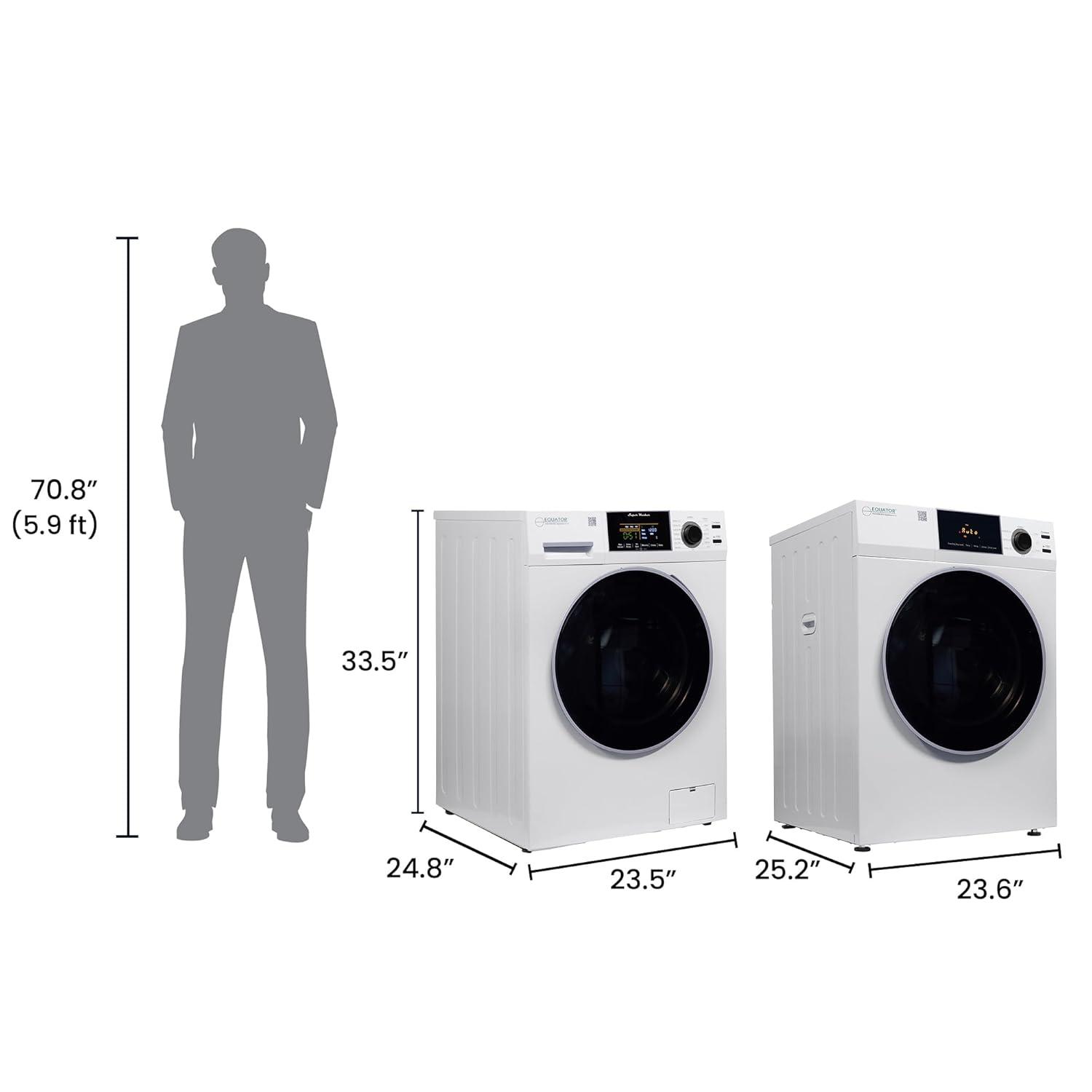 Equator DELUXE LAUNDRY SET Digital Washer 1.9cf 110V Vented Dryer 4cf 110V (Side by Side)