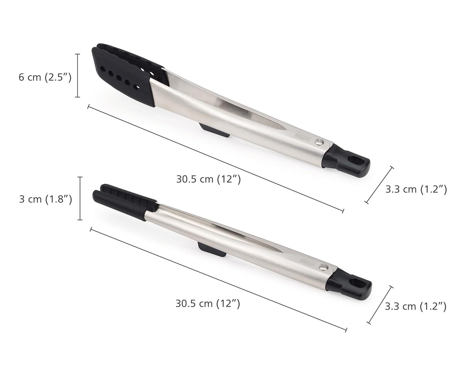 Joseph Joseph Joseph Joseph Elevate™ Fusion 2-Piece Tong Set with Integrated Tool Rests