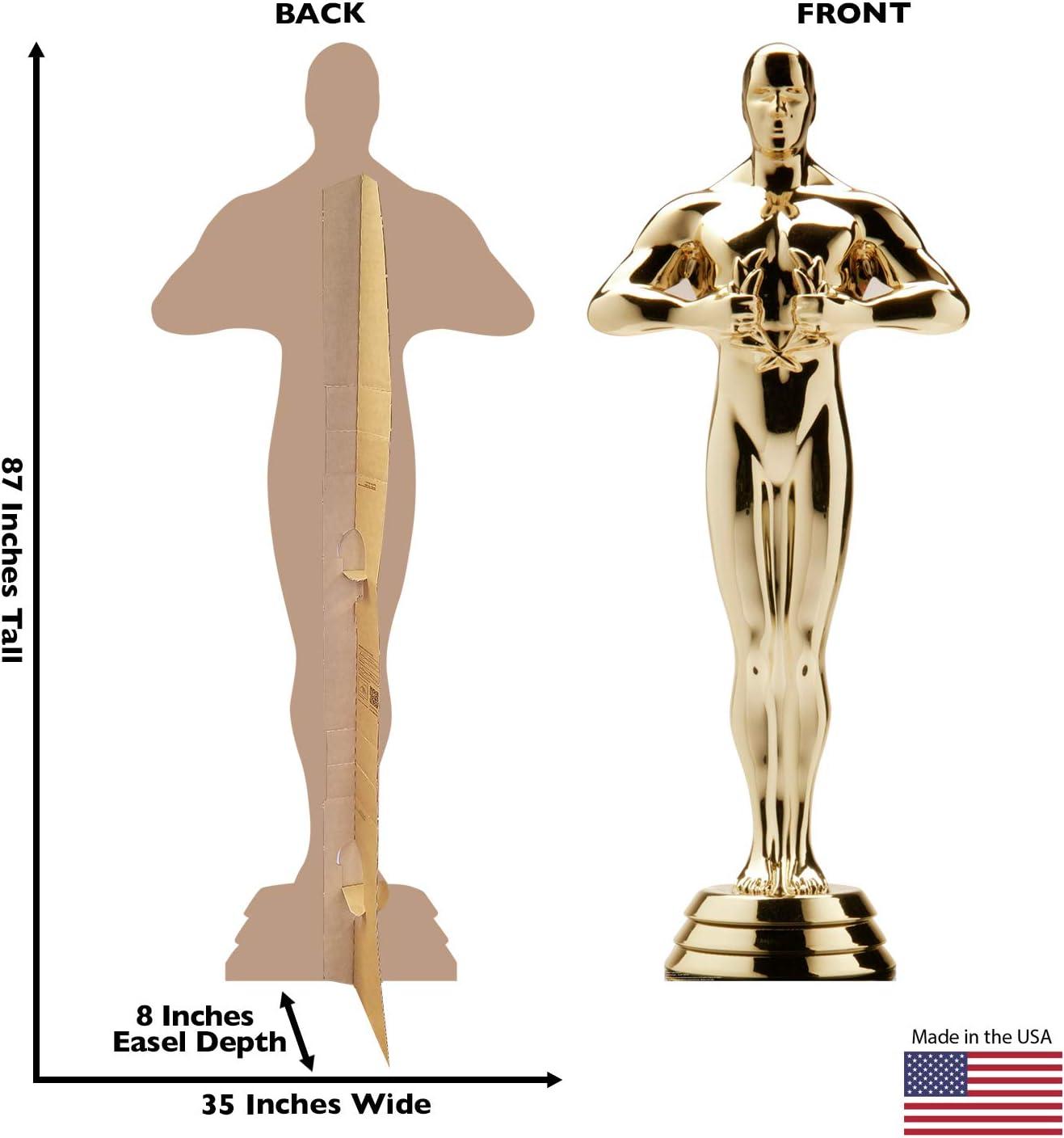 Golden Life-Size Trophy Award Cardboard Standup