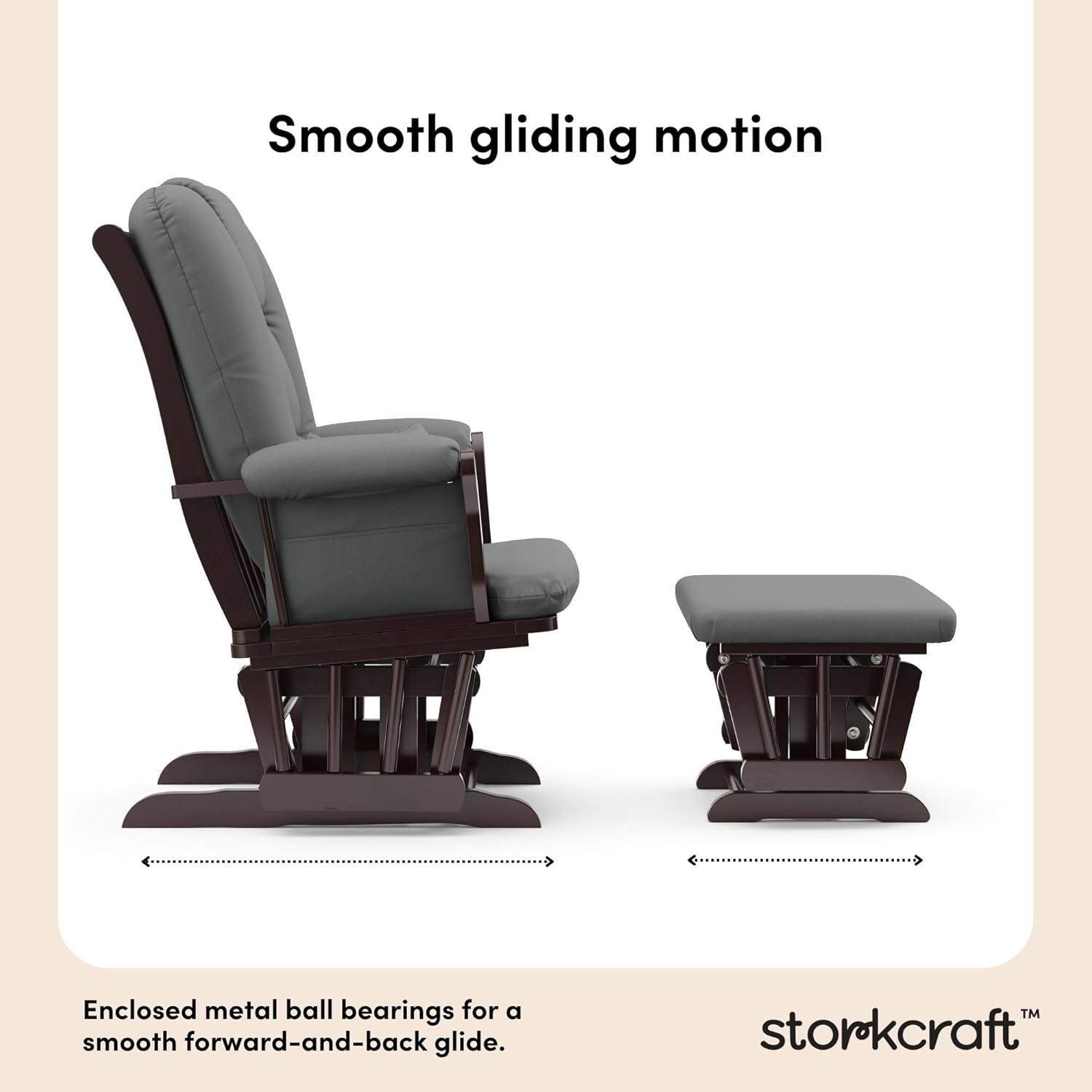 Tuscany Rocking Chair Glider with Ottoman