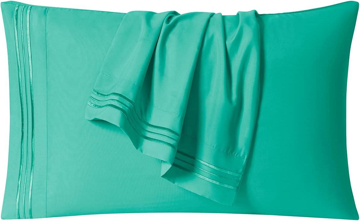 Mint Green Queen Organic Cotton Microfiber Deep Pocket Sheet Set