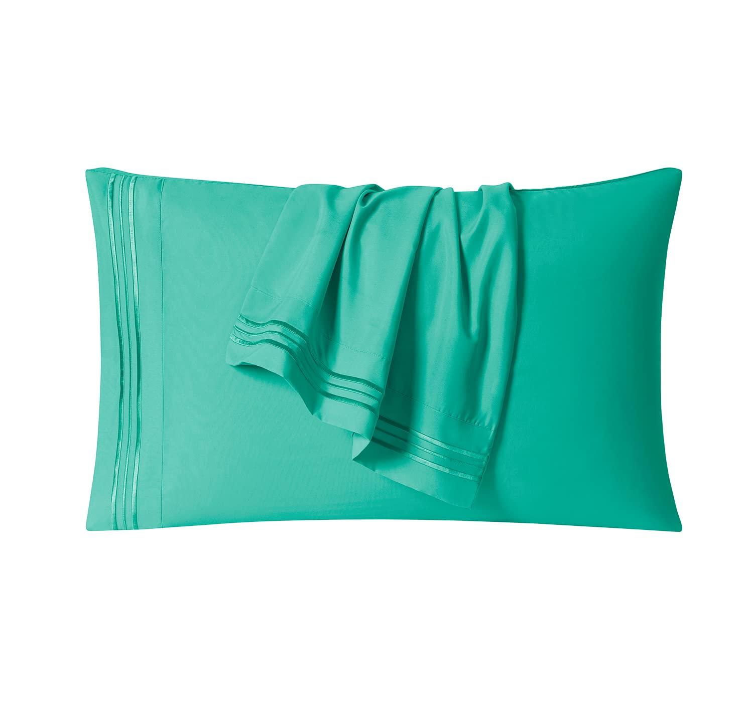 Mint Green Queen Organic Cotton Microfiber Deep Pocket Sheet Set