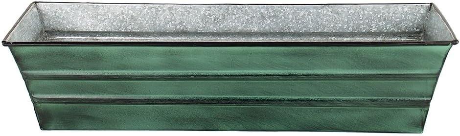 Small Galvanized Metal Rectangular Planter Box - ACHLA Designs