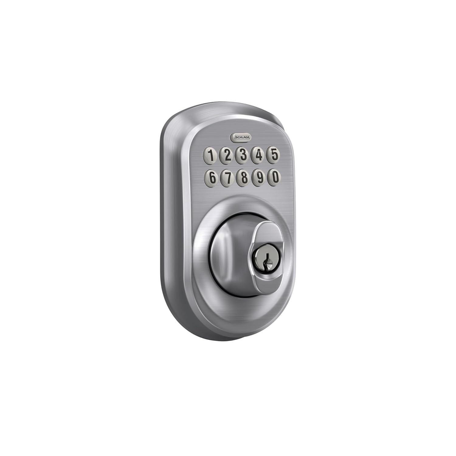 Schlage Schlage Keypad Deadbolt with Plymouth Trim