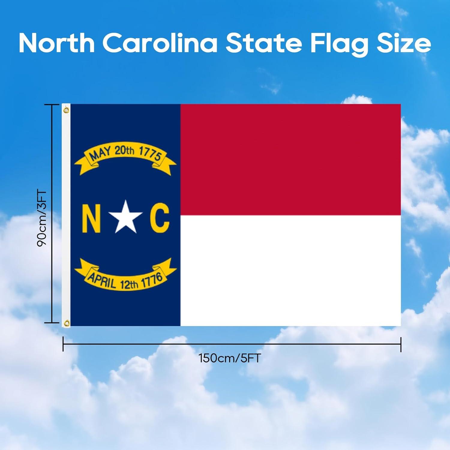 Michigan State Flag, Nylon, 3' x 5', 100% Made in USA, Canvas Header, Heavy-Duty Brass Grommets