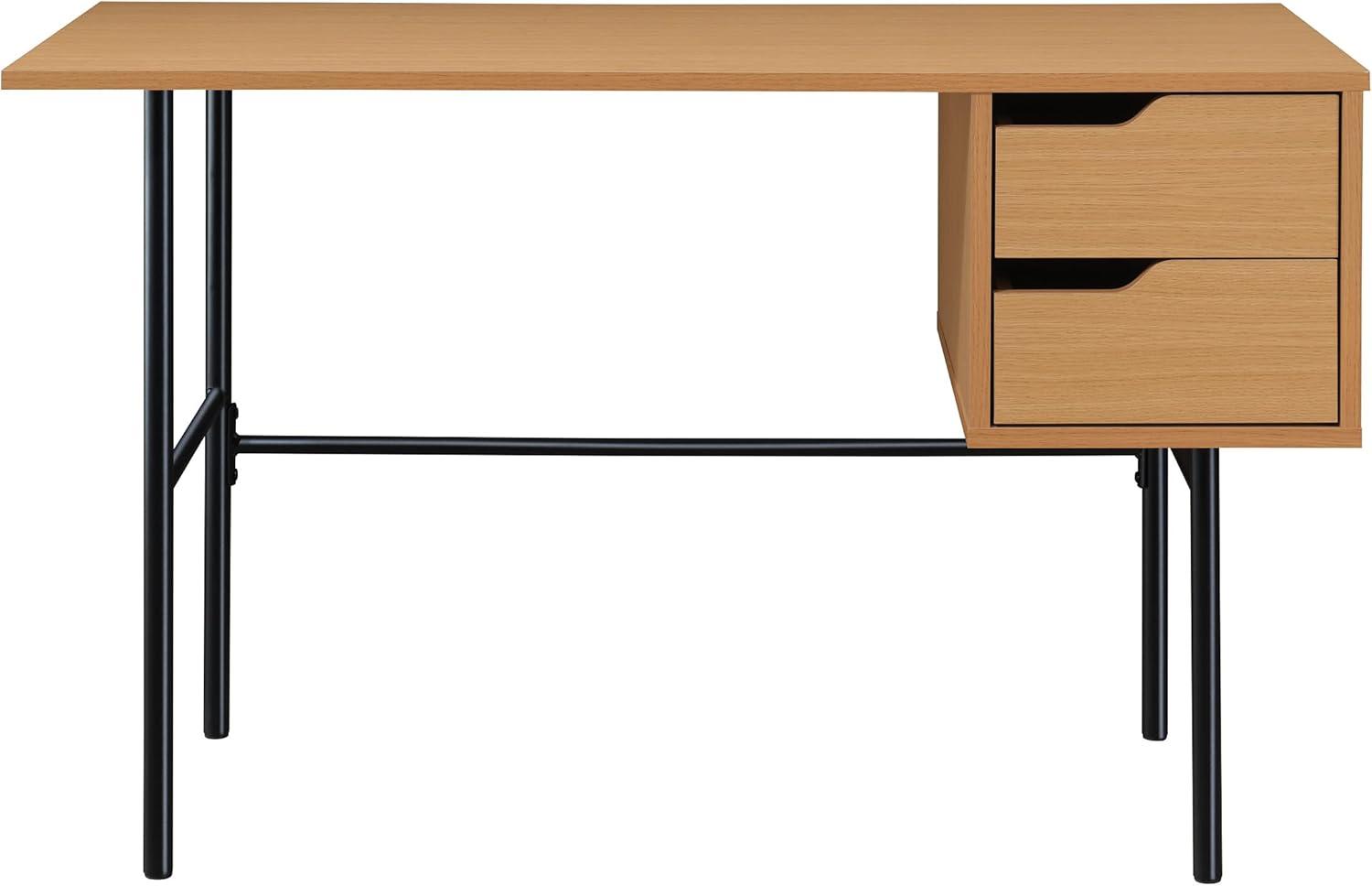 OSP Designs Metal Base Writing Desk