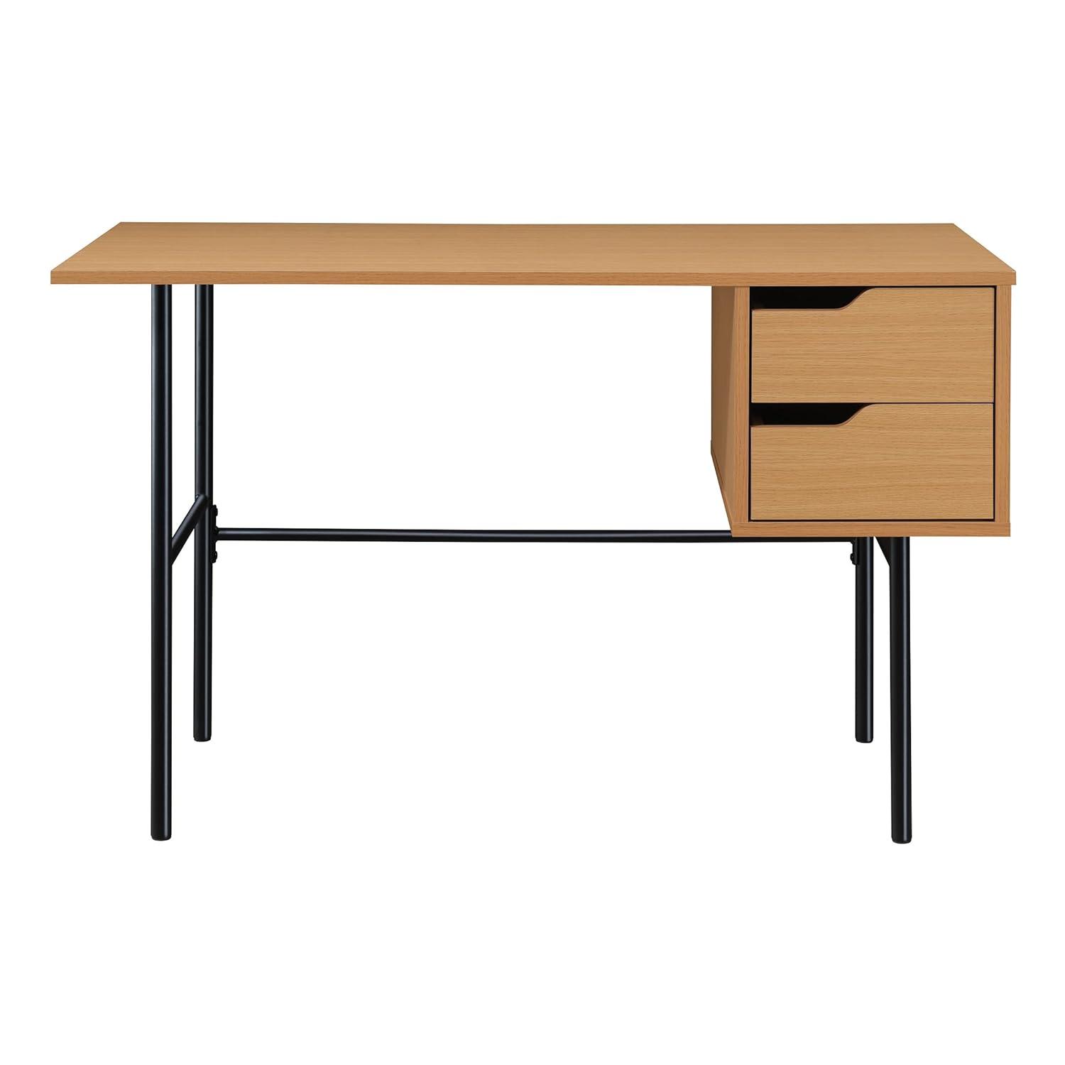 OSP Designs Metal Base Writing Desk
