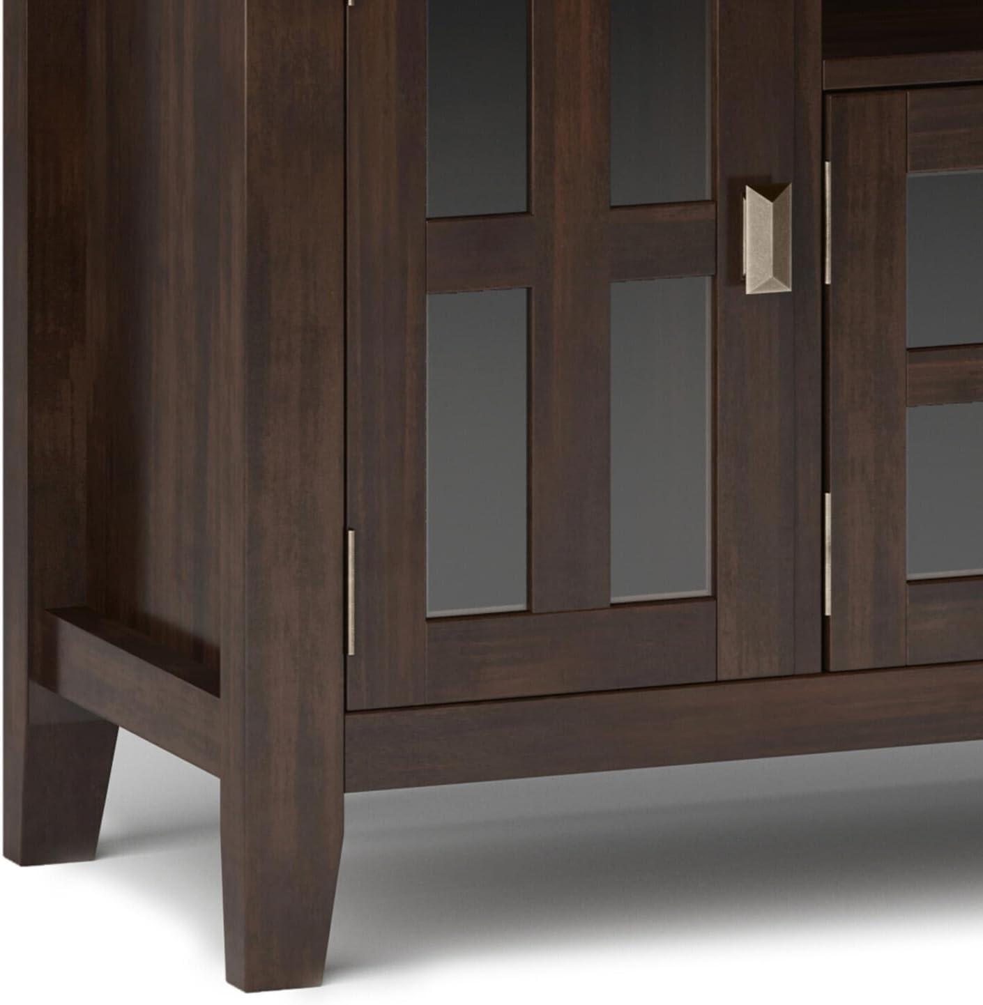 Simpli Home Artisan 53"W Solid Wood Contemporary Tall TV Stand for TVs up to 60" with Adjustable Shelves & Reviews | Wayfair
