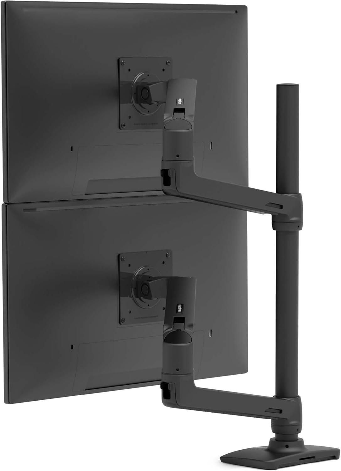 Ergotron Desk Mount for Monitor Display TV Matte Black