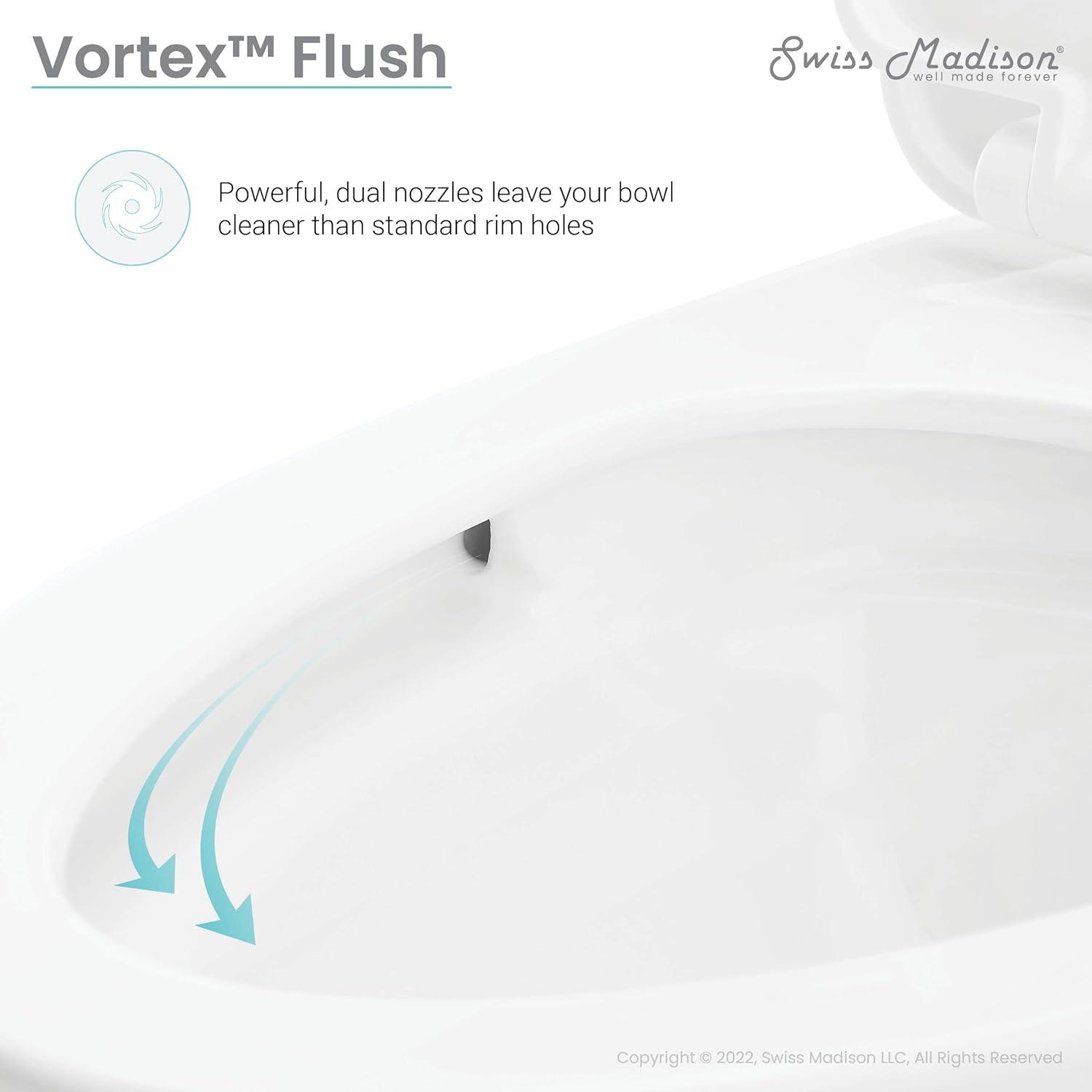 St. Tropez One Piece Elongated Toilet Dual Vortex Flush