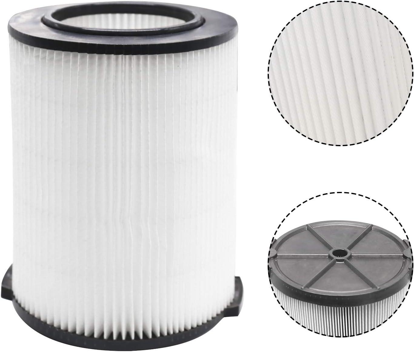 2 Pack White Reusable Wet/Dry Vacuum Filters