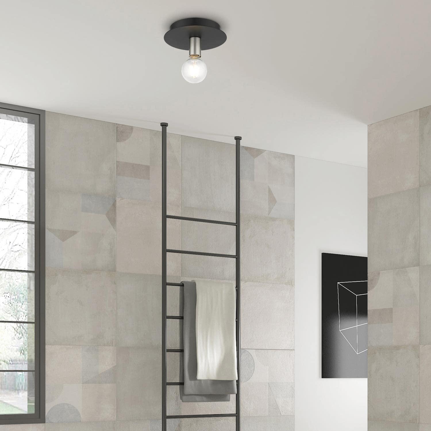 Livex Lighting Hillview 1 - Light Flush Mount in Black