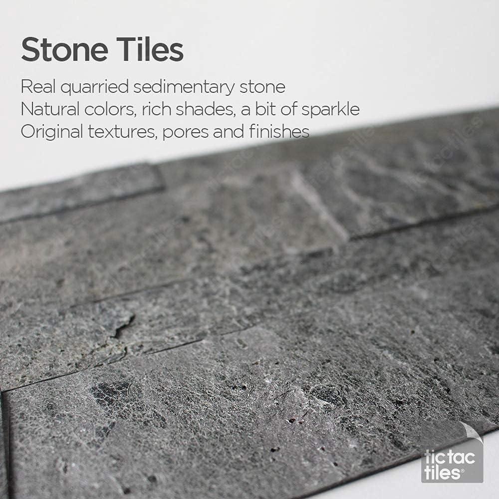 6'' W x 24'' L Natural Stone Peel and Stick Mosaic Tile