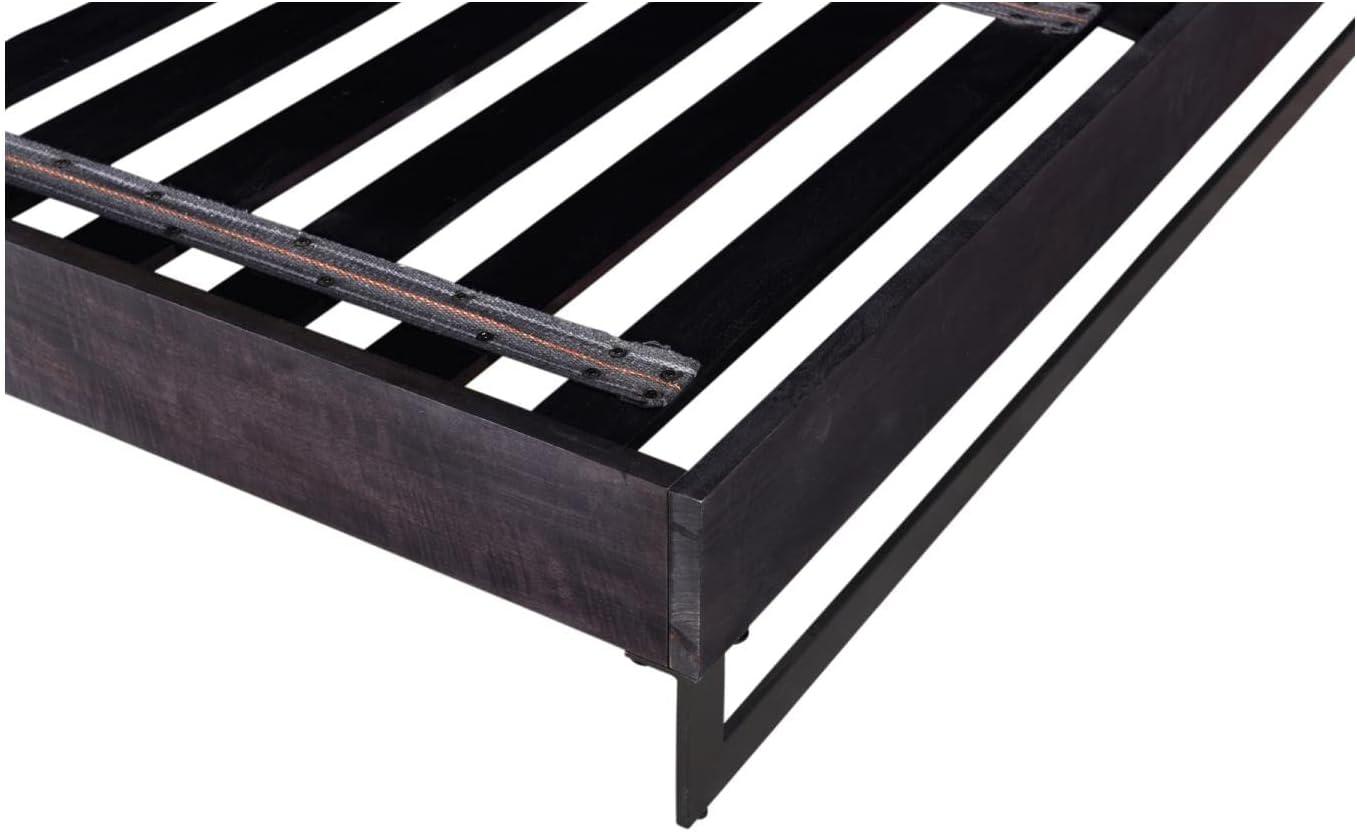 Nagle Cutout Mango Wood Bed