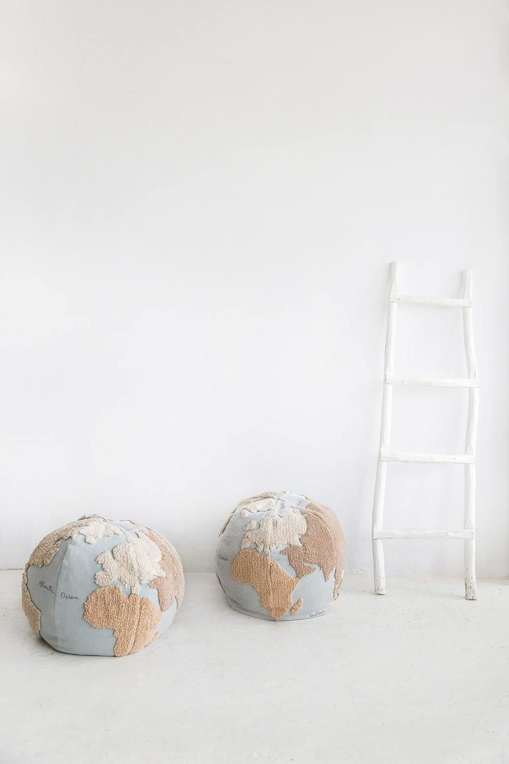 Lorena Canals World Map Pouf