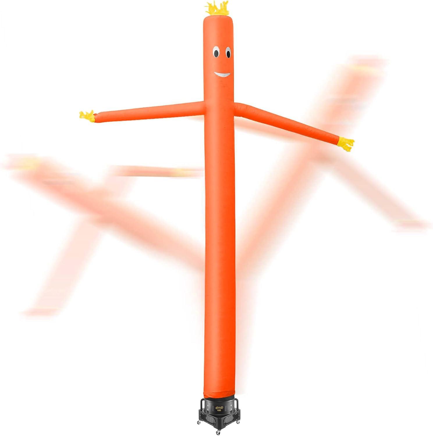 Orange 20 ft Inflatable Wacky Waving Tube Man with Blower