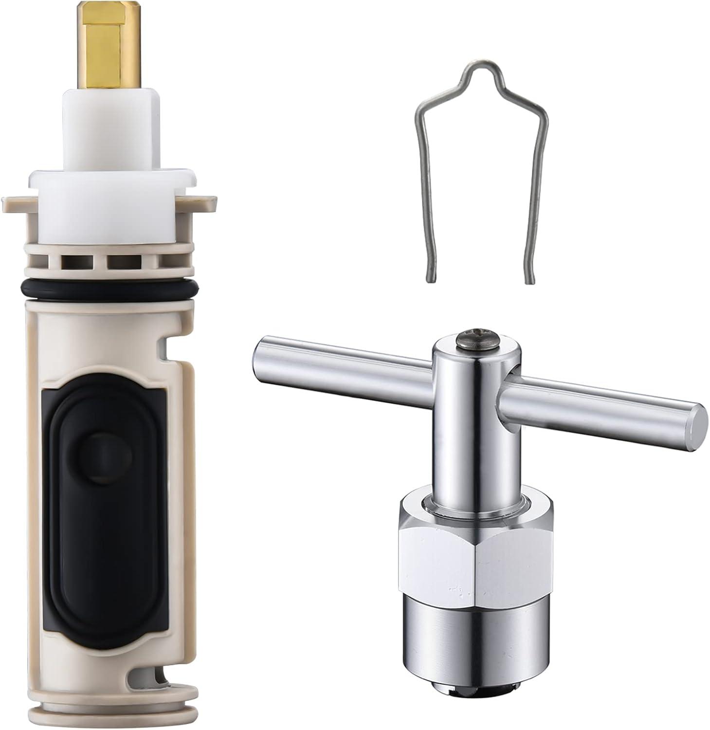 1222 Replacement Cartridge with Moen 104421 Cartridge Puller Removal Tool Retainer Clip Compatible with Moen One-Hanlde Posi Temp 1222B Shower Bathtub Faucet (1222 cartridge +104421 cartridge puller)