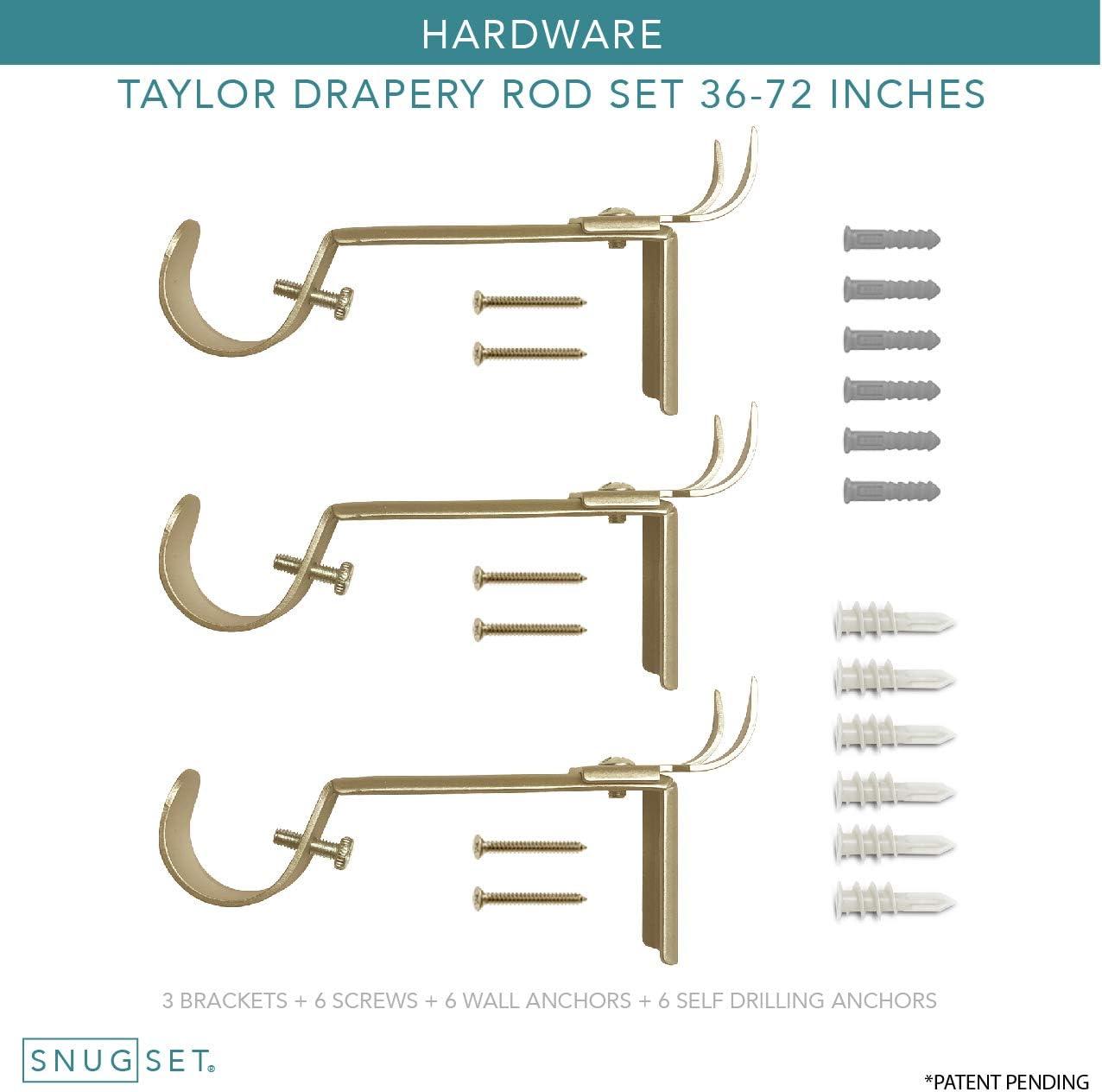 Taylor Steel Adjustable Single Curtain Rod