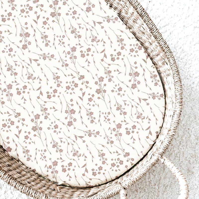 GUNAMUNA Unisex Baby Infant Changing Pad Covers, Ultra Soft and Safe on Skin, Baby Shower, 30" x 18", Posie