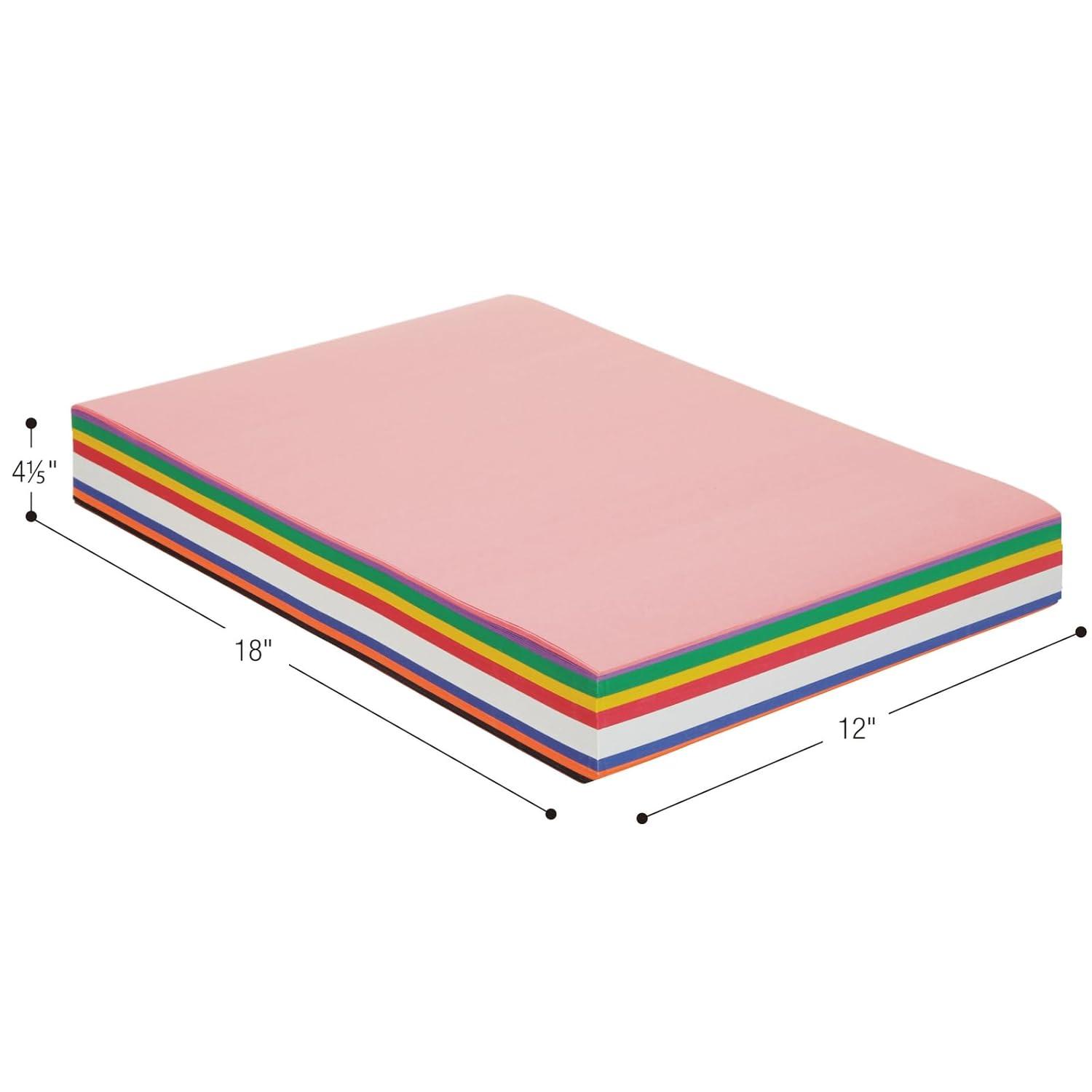 Colorations 12\" x 18\" Construction Paper Smart Pack ? 300 Sheets