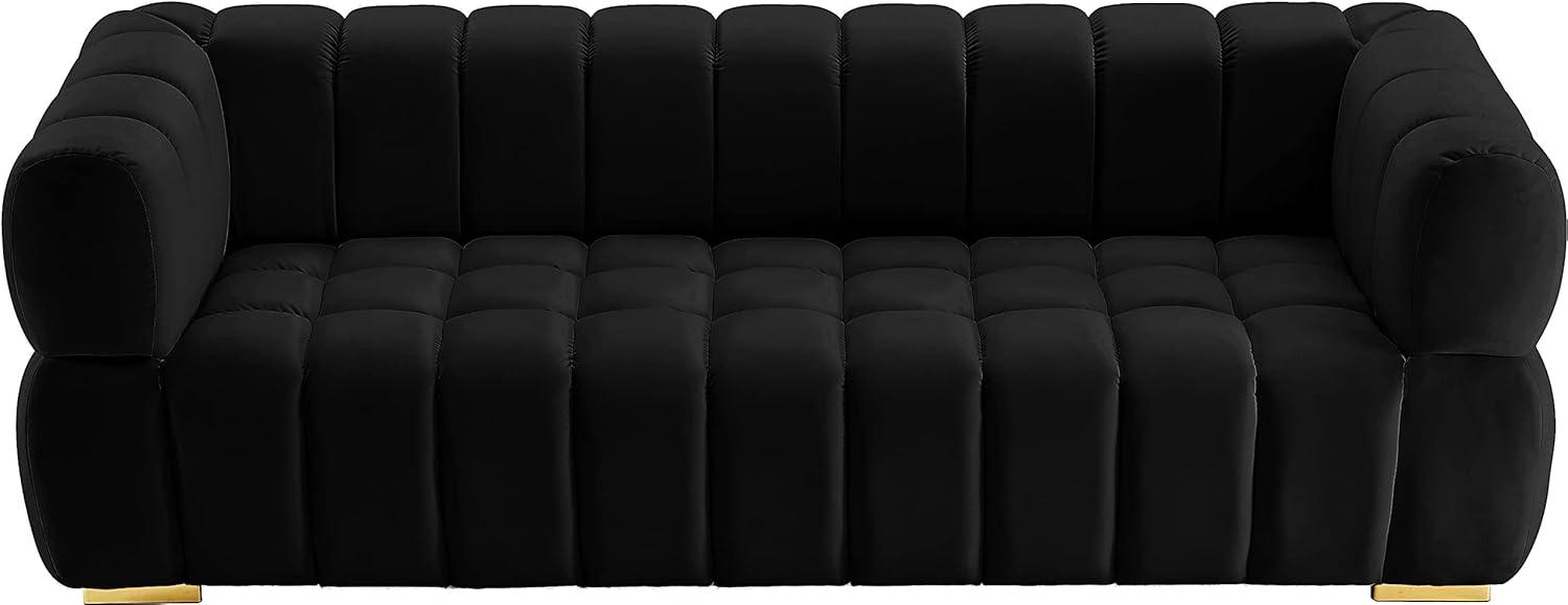 Meridian Furniture Gwen Black Velvet Sofa