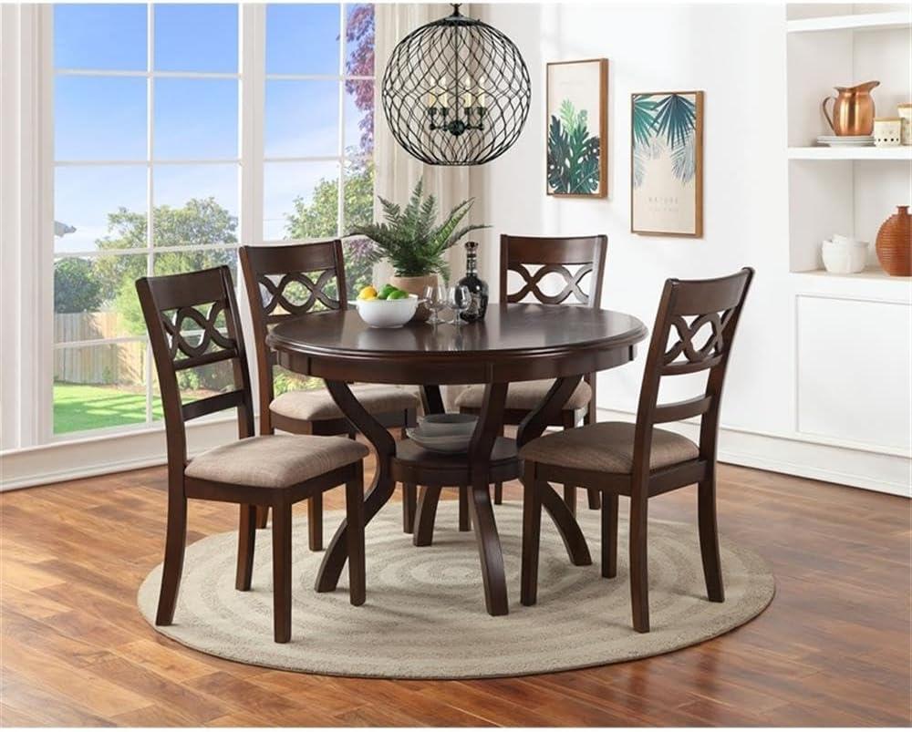 Lark Manor™ Turgeon 4 - Person Solid Wood Top Four Leg Dining Set