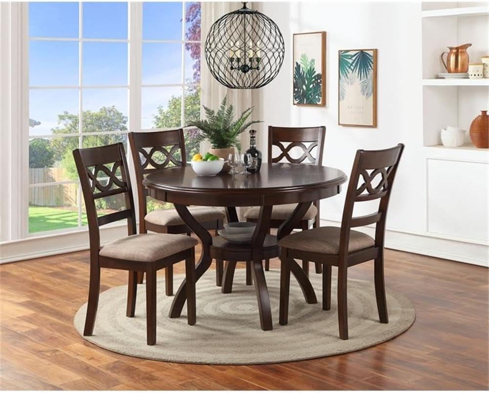 Adreanna 5 - Piece Solid Wood Top Dining Set