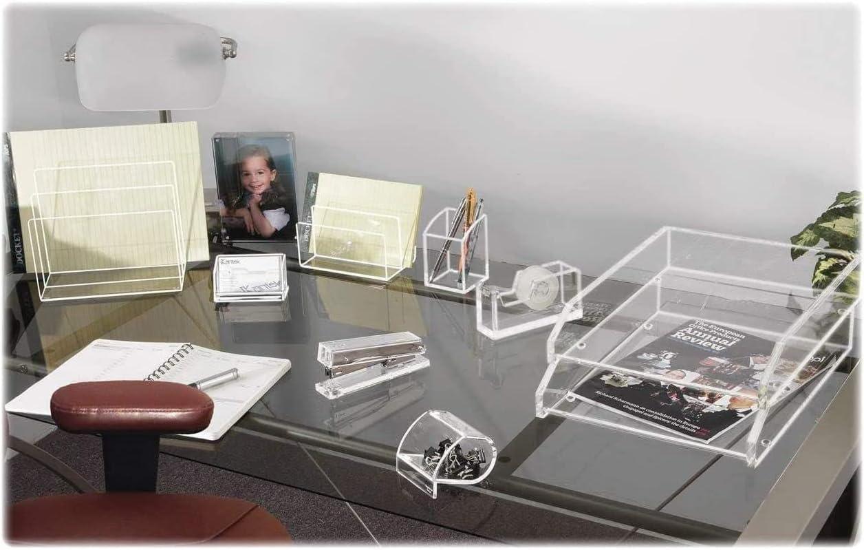 Clear Acrylic Stackable Large Letter Tray with Non-Skid Feet