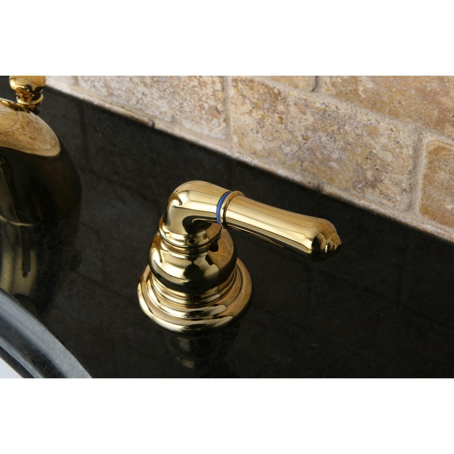 Kingston Brass KB954 Magellan Mini-Widespread Bathroom Faucet, Polished Chrome/Polished Brass