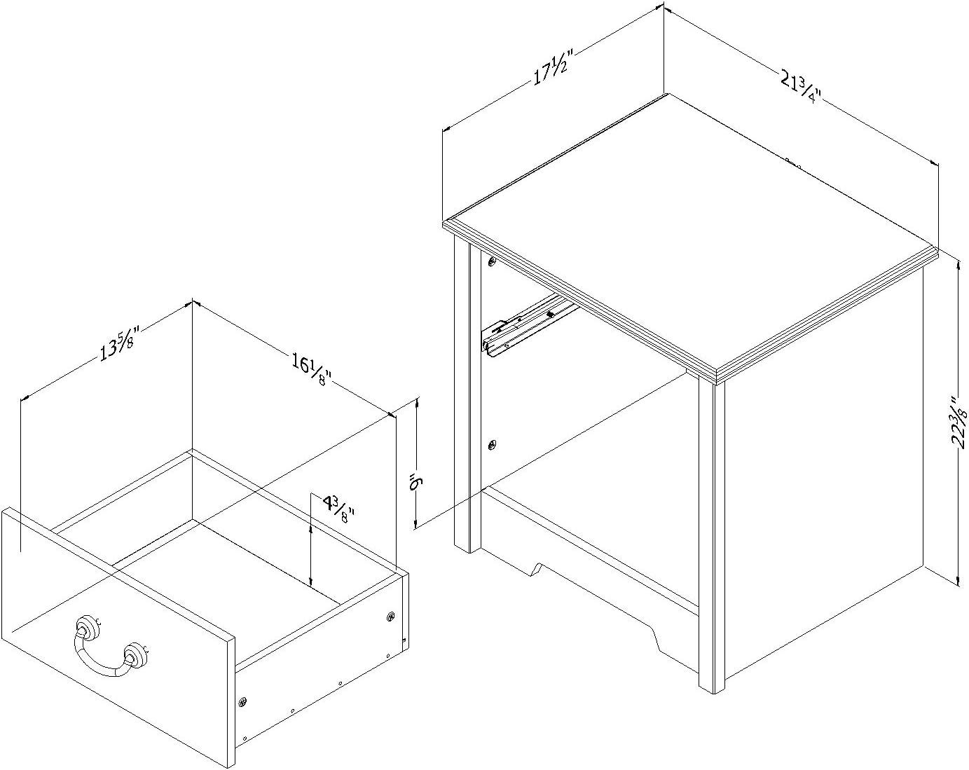 Aviron 1 Drawer Nightstand - South Shore