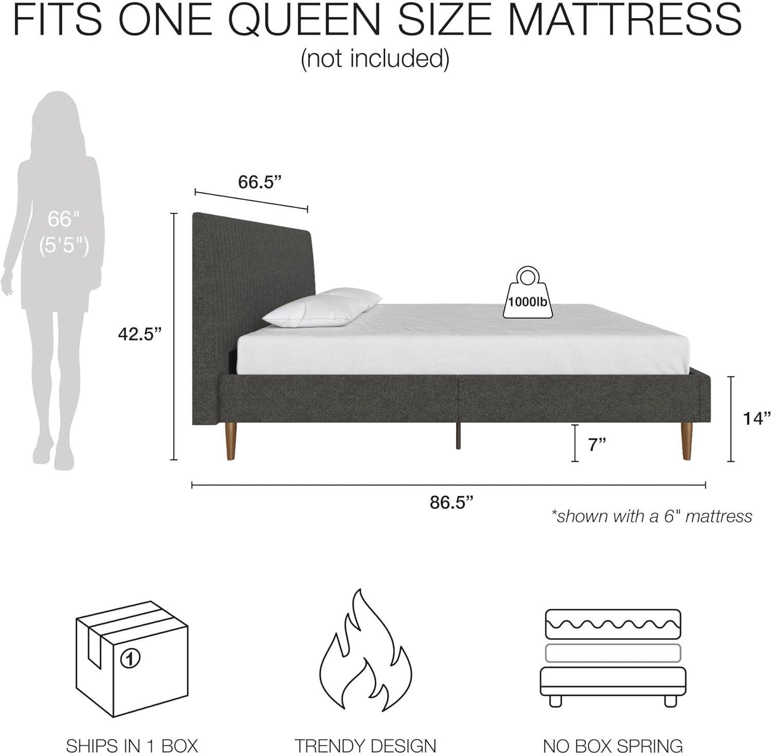 Daphne Upholstered Platform Bed
