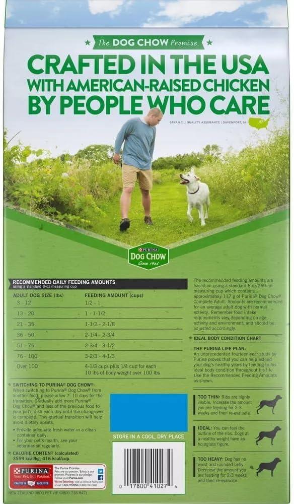 Purina Dog Chow with Real Chicken Adult Complete & Balanced Dry Dog Food - 4.4lbs