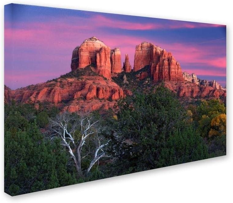 Trademark Fine Art 'Sedona Cathedral Rock Dusk' Canvas Art by Mike Jones Photo