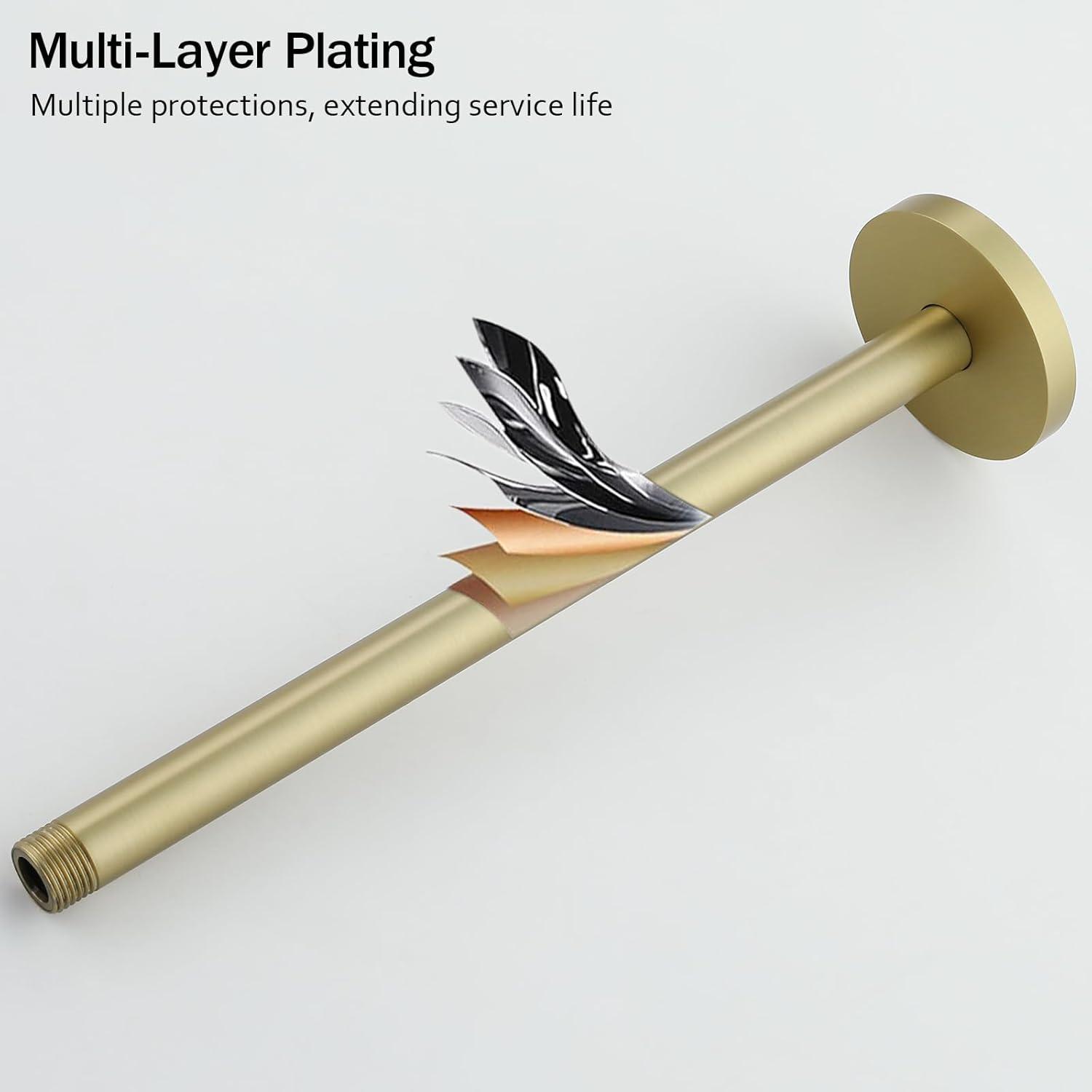 Circular 8" Ceiling Mounted Shower Arm