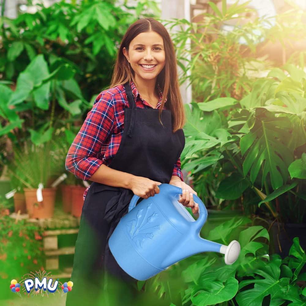 PMU PMU 2 Gallon Watering Can - Plastic Water Can with Detachable Sprinkler Head Pkg/1