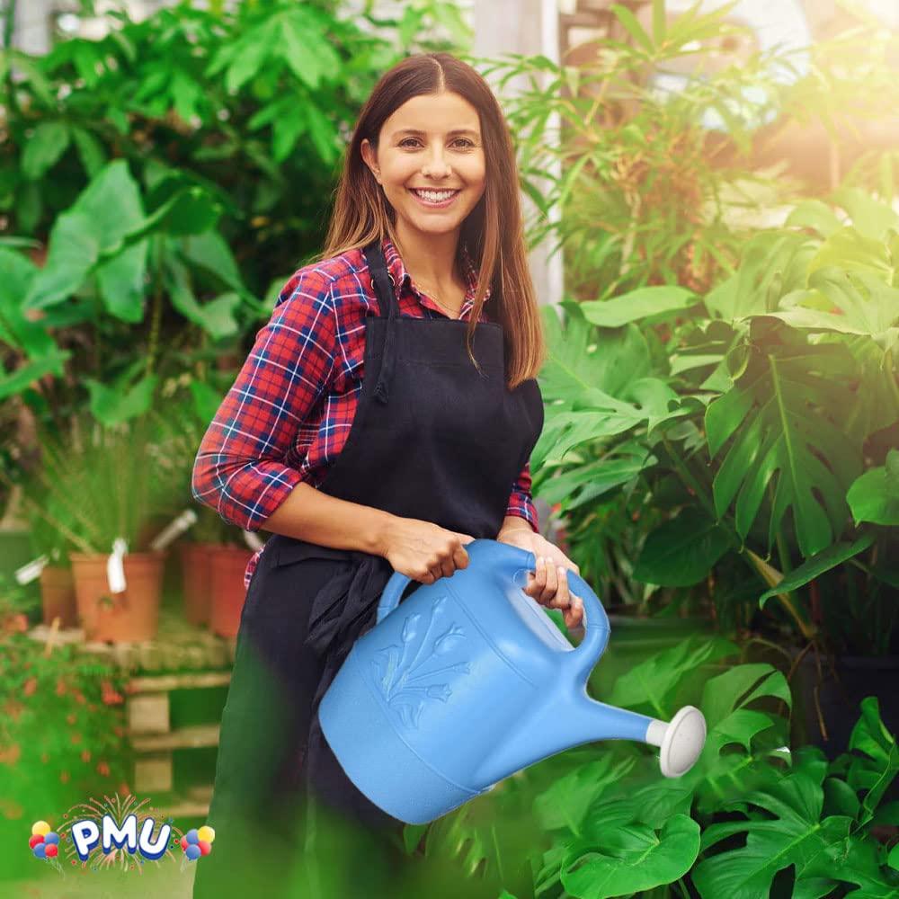 PMU PMU 2 Gallon Watering Can - Plastic Water Can with Detachable Sprinkler Head Pkg/1