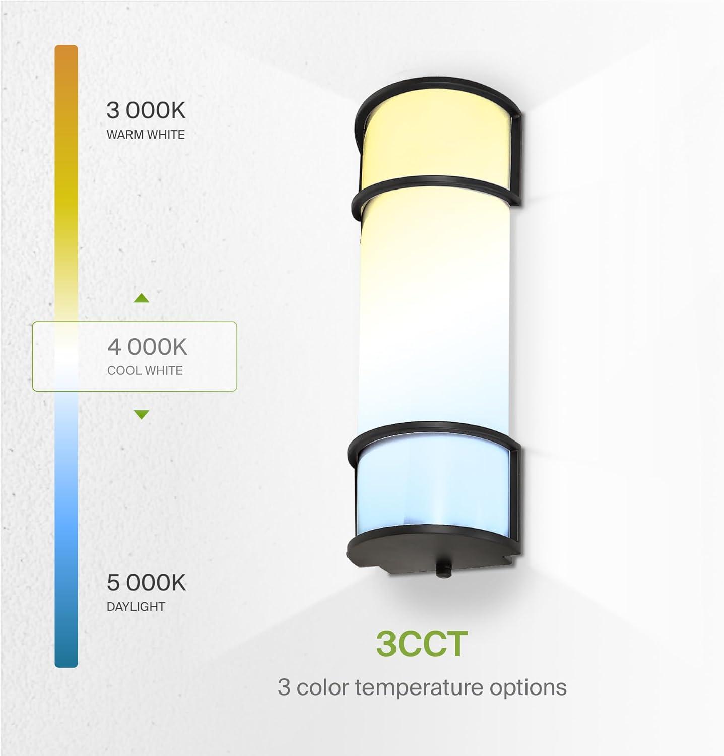 ASD LED 18 Inch Wall Mount Vanity Lighting Fixture | 20W 1650LM 3000K-5000K 120V | 3CCT, Dimmable, Energy Star, ETL Listed | Bathroom Linear Light Bar, Long Tube Bath Sconce | Dark Bronze