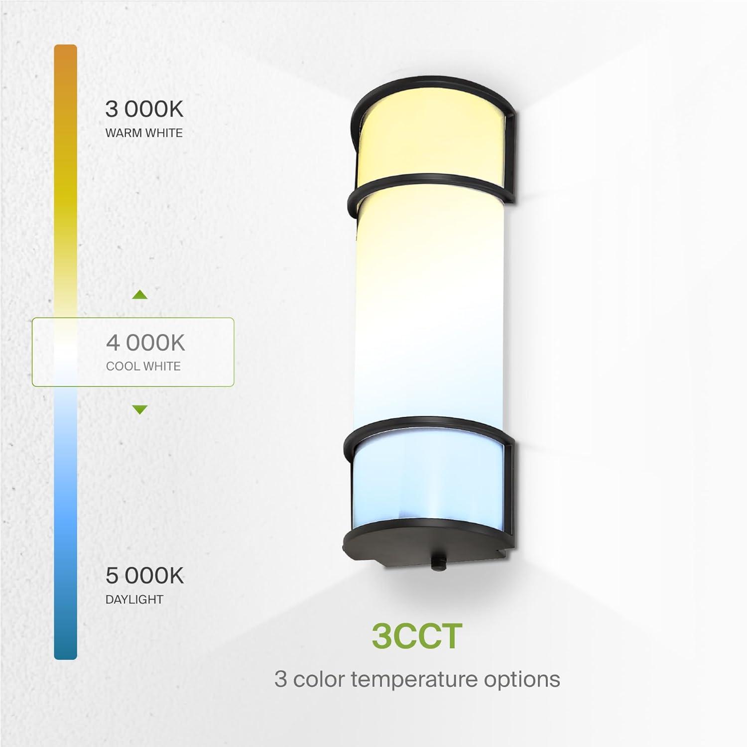 ASD LED 18 Inch Wall Mount Vanity Lighting Fixture | 20W 1650LM 3000K-5000K 120V | 3CCT, Dimmable, Energy Star, ETL Listed | Bathroom Linear Light Bar, Long Tube Bath Sconce | Dark Bronze