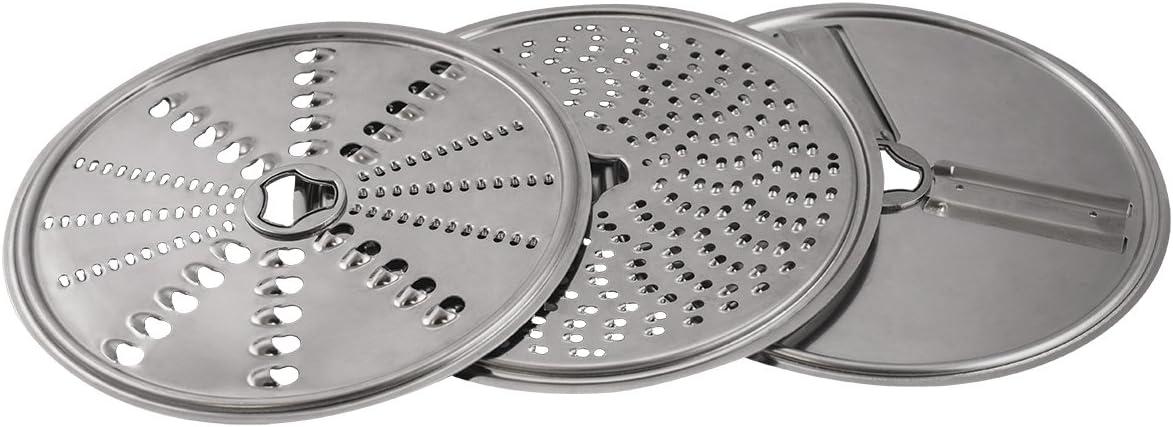 Large White and Stainless Steel Slicer Shredder Attachment