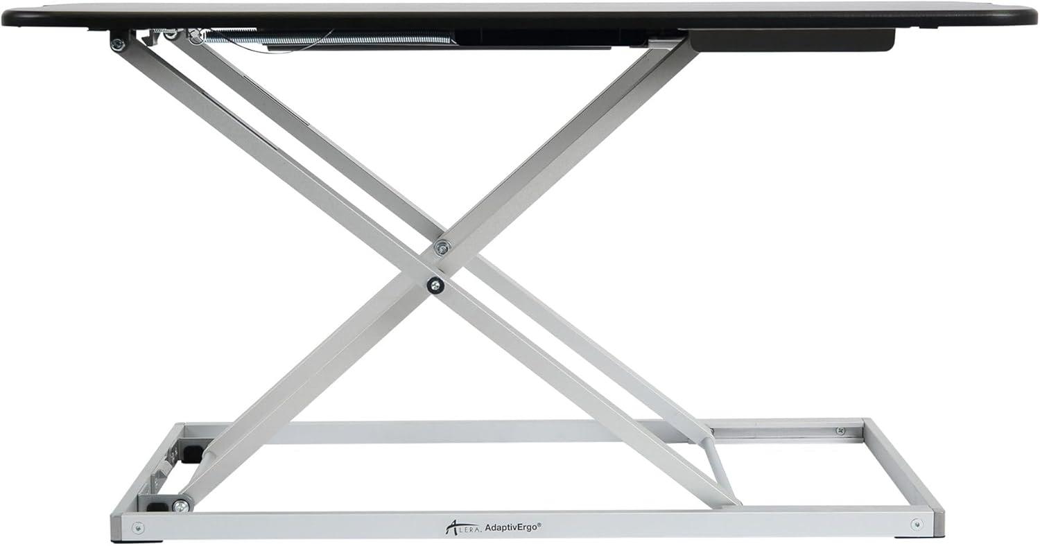 Alera Laptop Lifting Workstation 31.25w x 12.63d x 16h Black/Silver AEWR7B