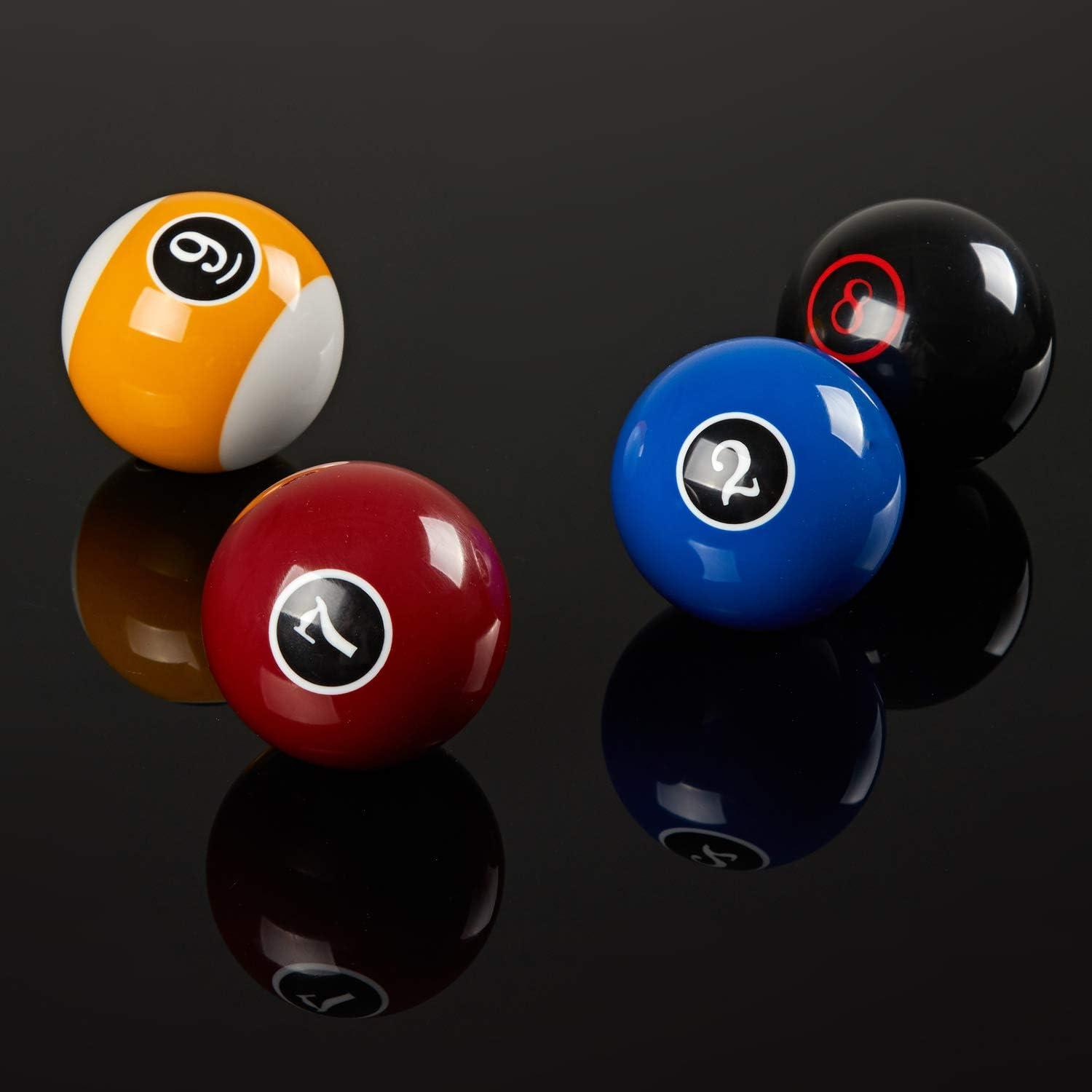 GSE Professional Billiards Pool Balls Set – 2-1/4" Regulation Size, Standard 16 Pool Balls, Art Numbered Design