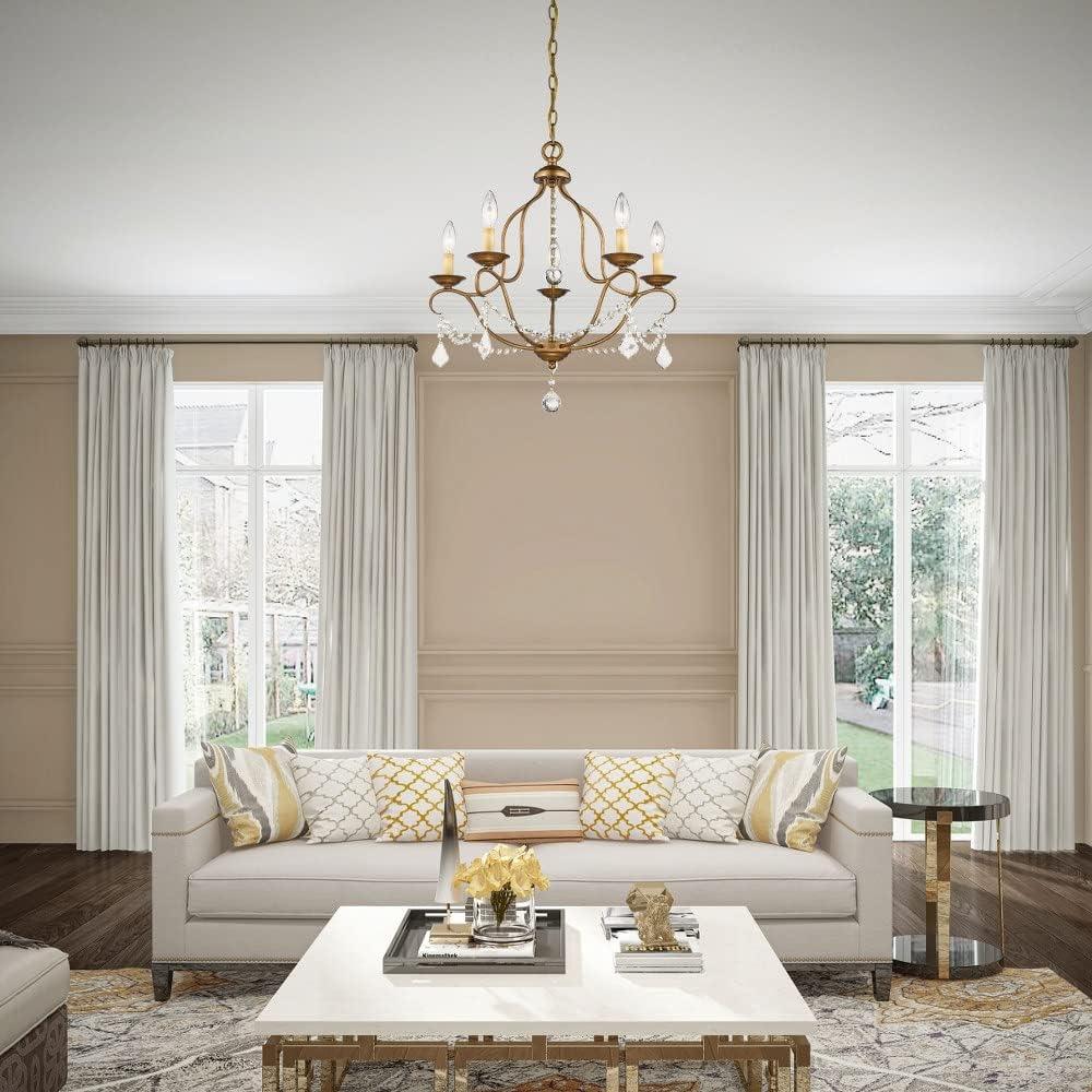 Livex Lighting Chesterfield 5 - Light Chandelier in  Hand Applied Venetian Golden Bronze