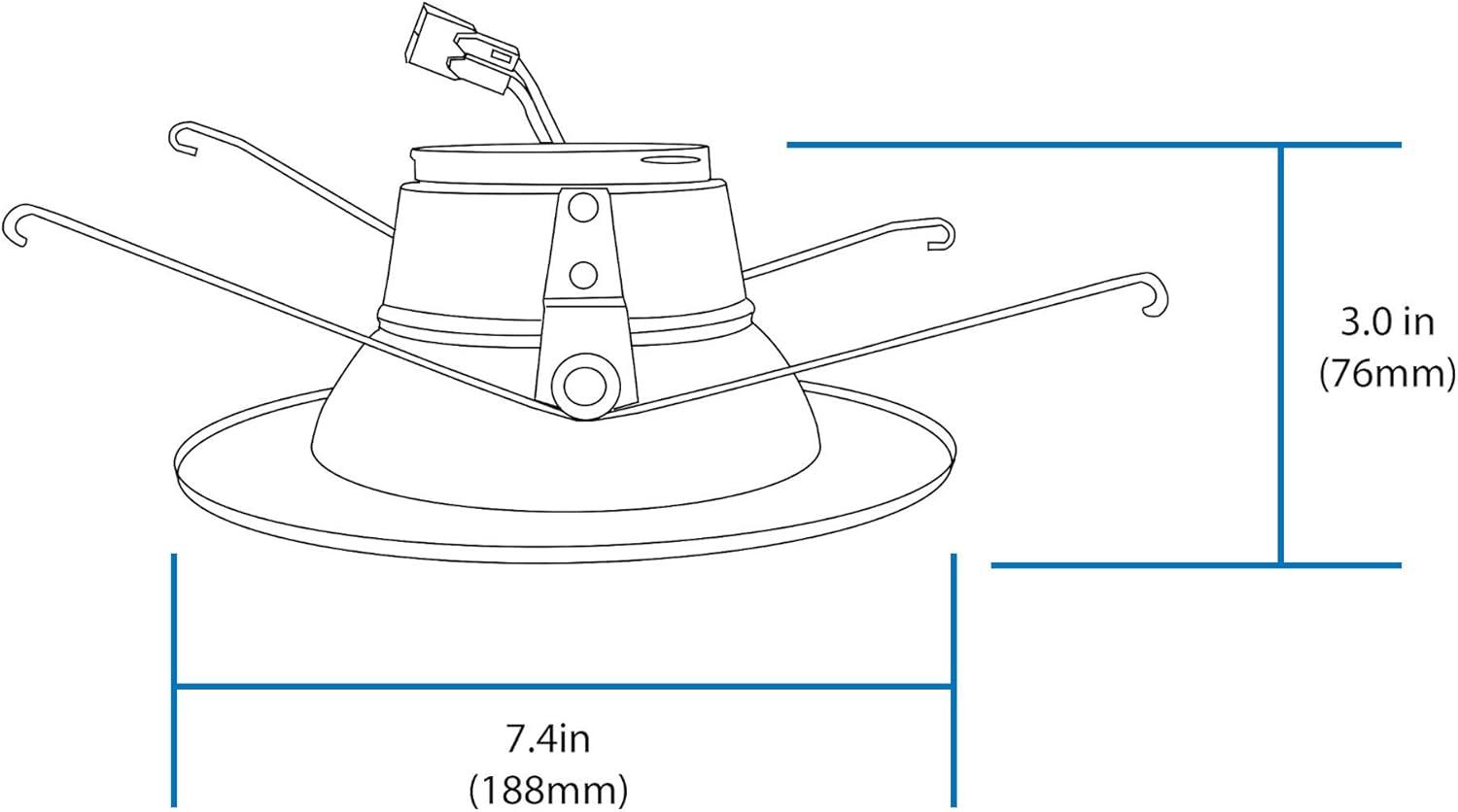 Bright White 4000K LED Energy Star Downlight in Aluminum Trim