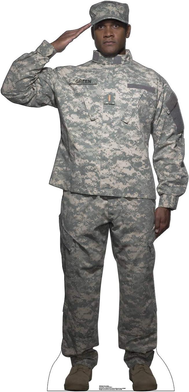 Advanced Graphics 1996 76 x 36 in. Digital Camo Soldier Cardboard Standup